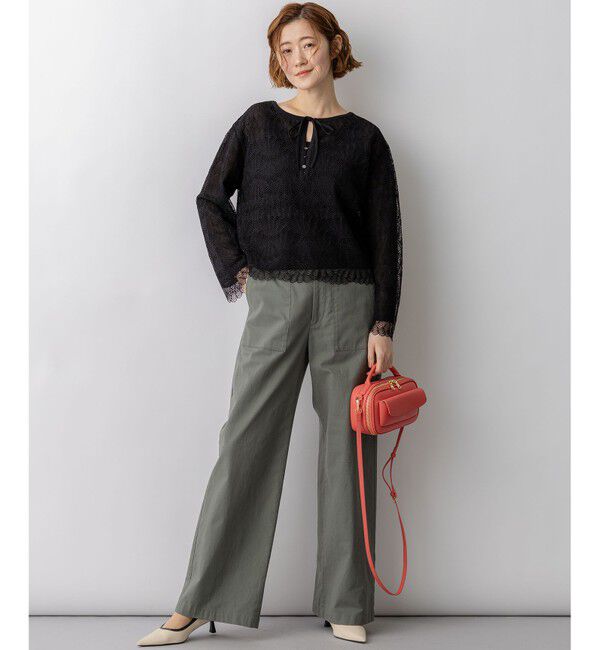 23区「ラッセルレース 2WAY ニット」|ニット・セーター|