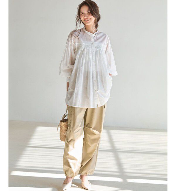 23区「【SLOW/一部店舗限定】ハイカウントギャバ パラシュート カーゴパンツ」|カーゴ|