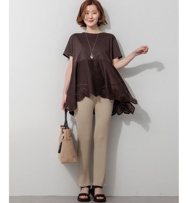 23区「【SLOW/一部店舗限定】ホールガーメント リブニット パンツ」|その他|