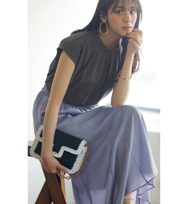 any SiS「【撥水】サテンナローフレア スカート」|スカート|