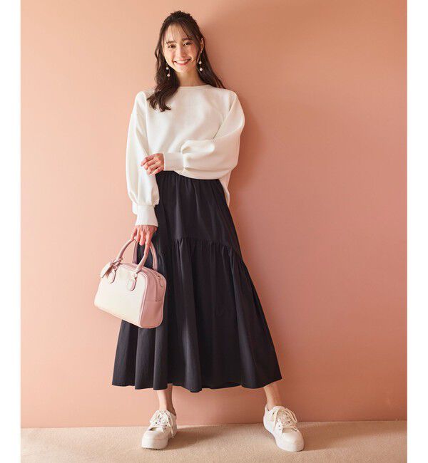 ANY SIS「【2WAY】チャーム付きスクエア ボストンバッグ」|ボストンバッグ|