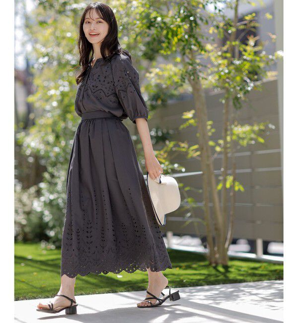 ANY SIS「【洗える】カットワークエンブロイダリー スカート」|スカート|