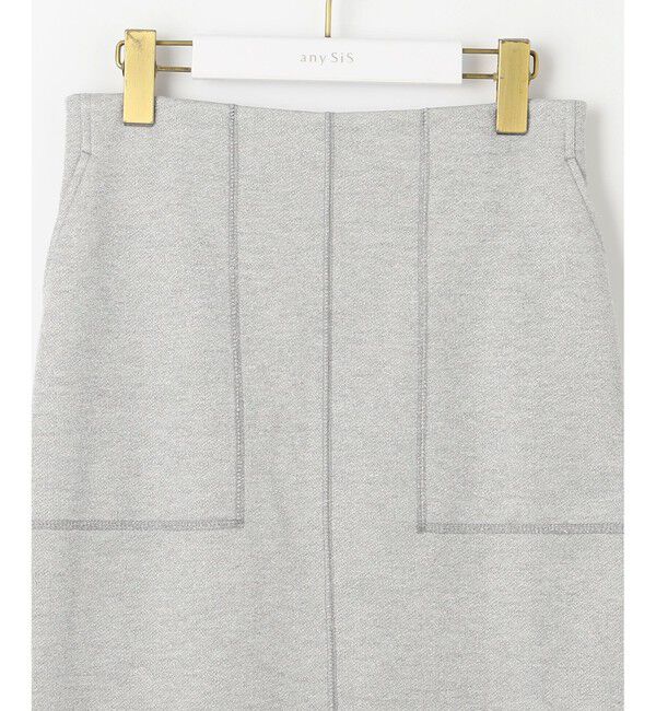 ANY SIS「【洗える】ラメ裏毛 スカート」|スカート|