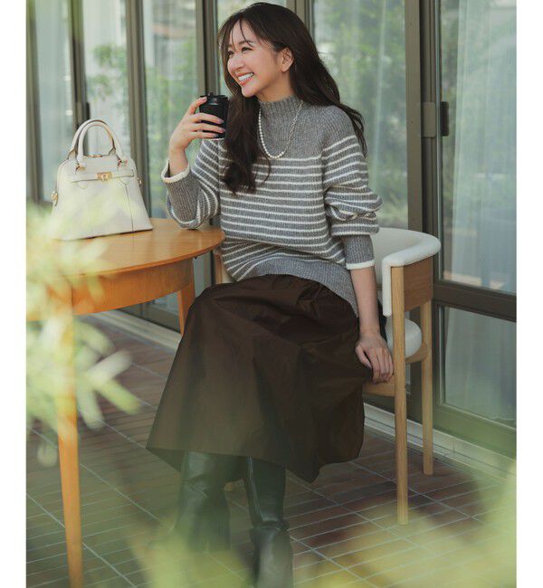 ANY SIS「グロッシータフタ スカート」|スカート|