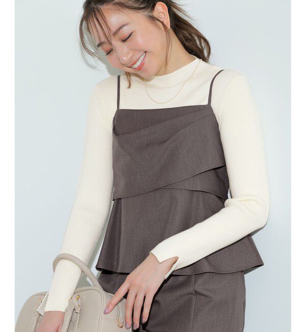 ANY SIS「【2SET】ビスチェ ワンピース &times; ニット セット」|スーツ|