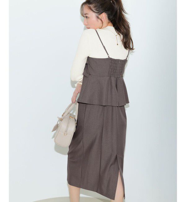 ANY SIS「【2SET】ビスチェ ワンピース &times; ニット セット」|スーツ|