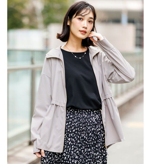 ANY SIS「ラッシュガード ジップアップフーディー」|パーカー|ライトグレー