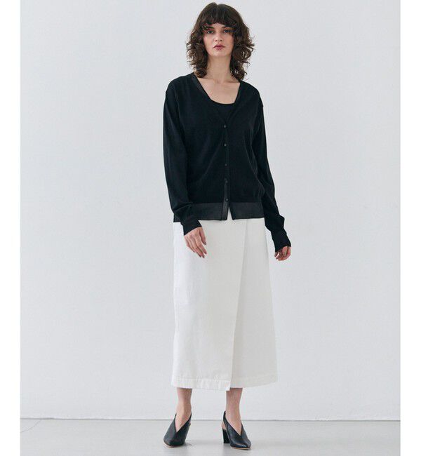 BEIGE,「【洗える・VERY 6月号掲載】FICUS / デニムラップスカート」|スカート|