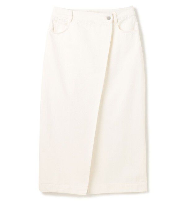 BEIGE,「【洗える・VERY 6月号掲載】FICUS / デニムラップスカート」|スカート|