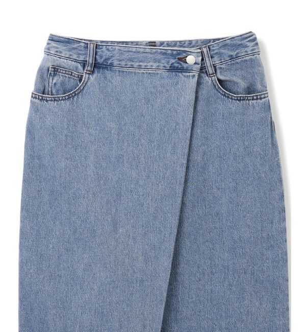 BEIGE,「【洗える・VERY 6月号掲載】FICUS / デニムラップスカート」|スカート|