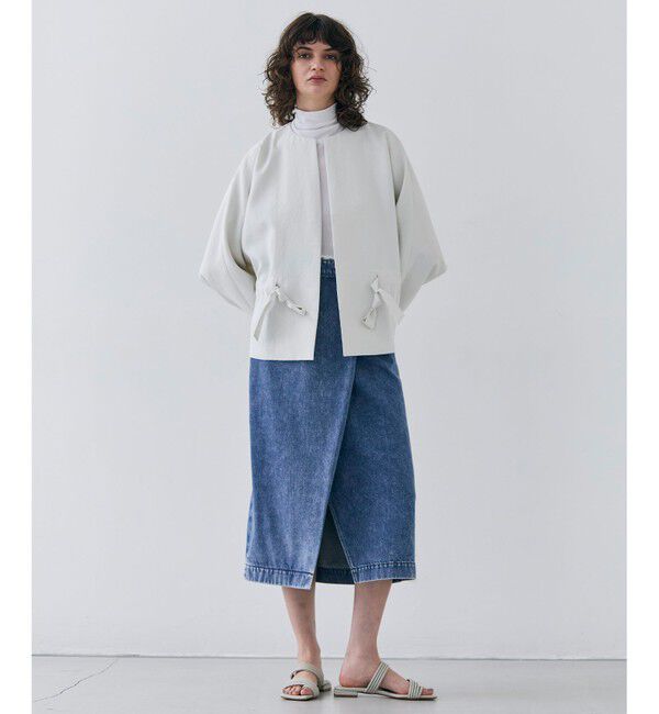 BEIGE,「【洗える・VERY 6月号掲載】FICUS / デニムラップスカート」|スカート|