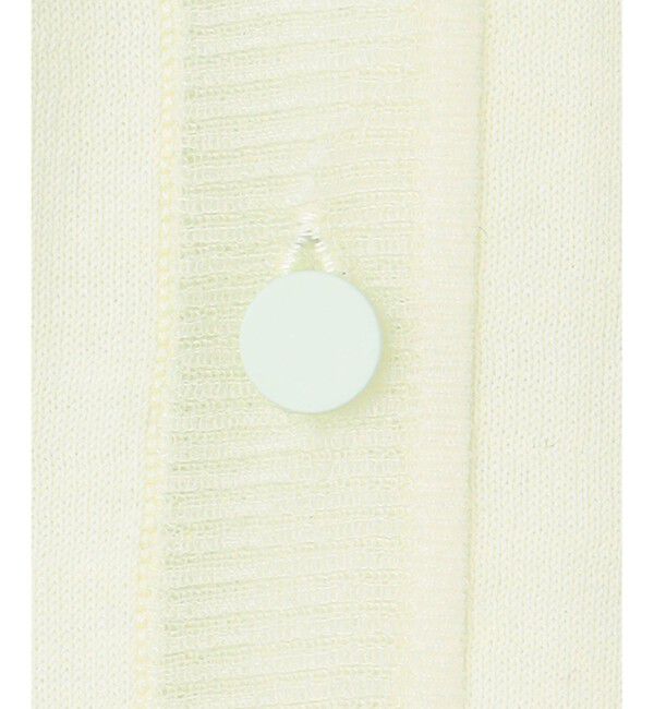 BEIGE,「【洗える】JULIE / シルク混シアーVネックカーディガン」|カーディガン|