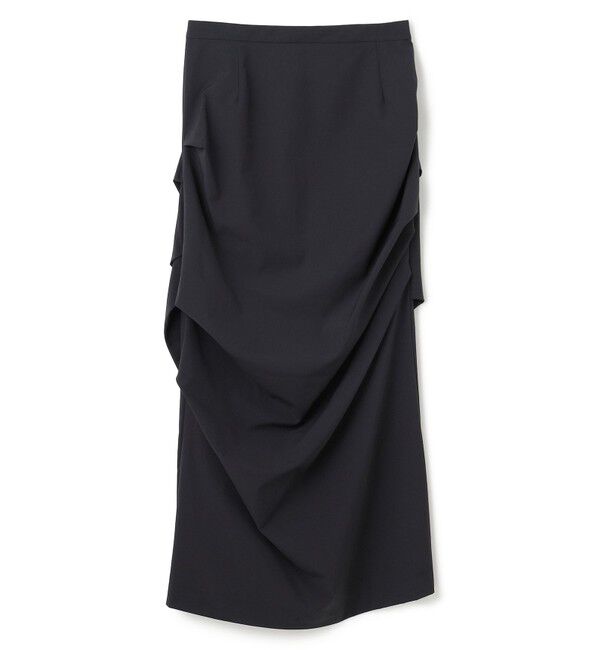 BEIGE,「【接触冷感/UVカット/洗える】YANN / サイドタックIラインロングスカート」|スカート|