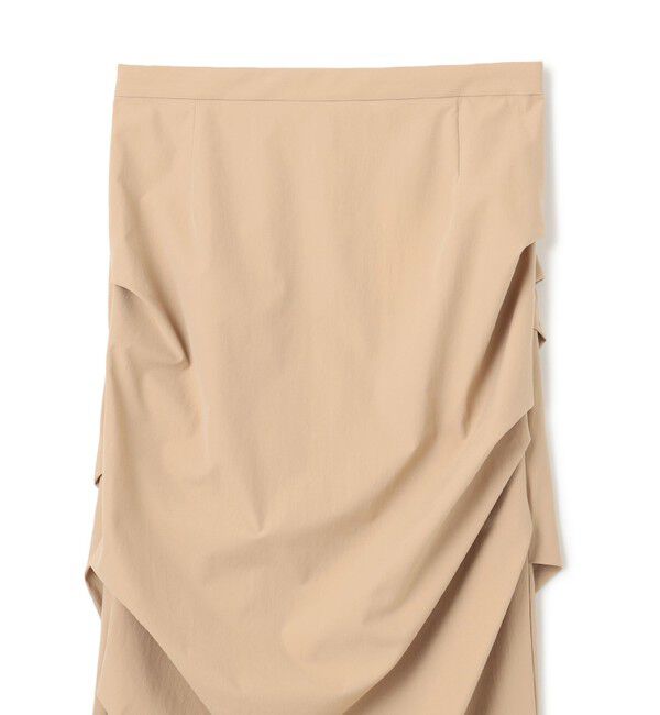 BEIGE,「【接触冷感/UVカット/洗える】YANN / サイドタックIラインロングスカート」|スカート|