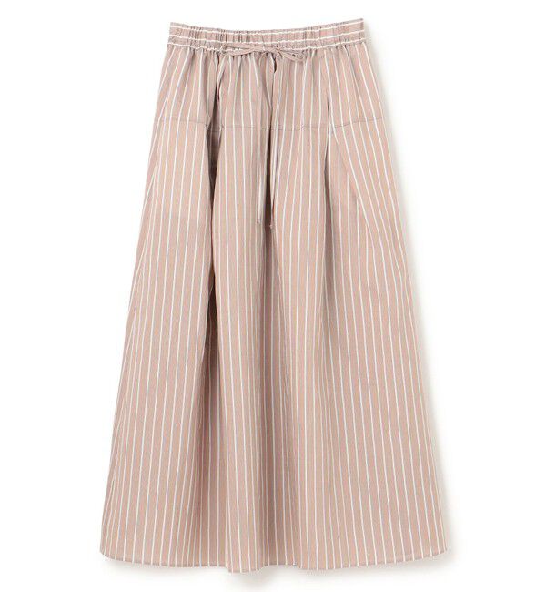 BEIGE,「【洗える】FREESIA / イージーウエストストライプフレアスカート」|スカート|