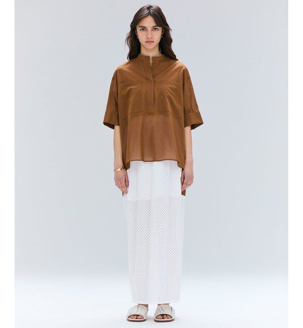 BEIGE,「【洗える】PICCOLO / パンチングドットIラインスカート」|スカート|