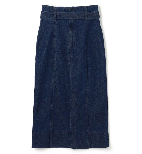 BEIGE,「【洗える・Oggi ８月号掲載】NAVIGLIO / ベルト付きハイウエストデニムスカート」|スカート|