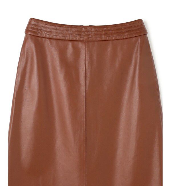 BEIGE,「【Precious 9月号掲載】CLYDE / ステッチベルトラムレザースカート」|スカート|