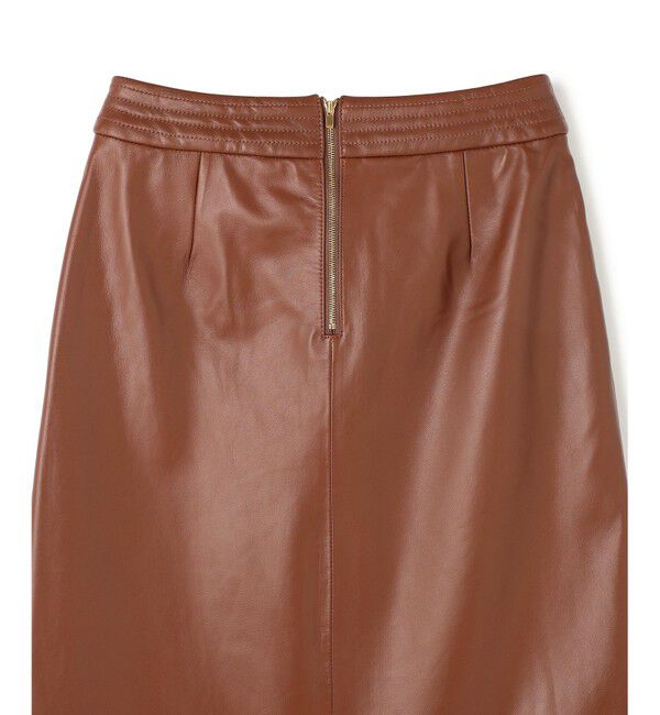 BEIGE,「【Precious 9月号掲載】CLYDE / ステッチベルトラムレザースカート」|スカート|