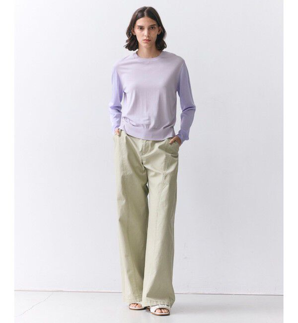 BEIGE,「PREHNA / コットンツイル カービーシームワイドパンツ」|その他|