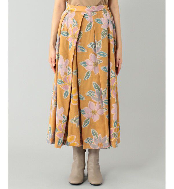 GRACE CONTINENTAL「モザイクジャガードタックスカート」|スカート|