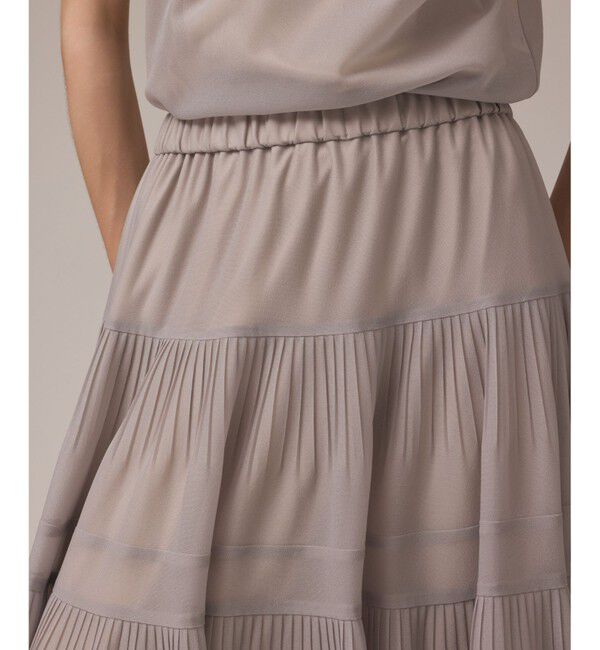 GRACE CONTINENTAL「プリーツティアードスカート」|スカート|