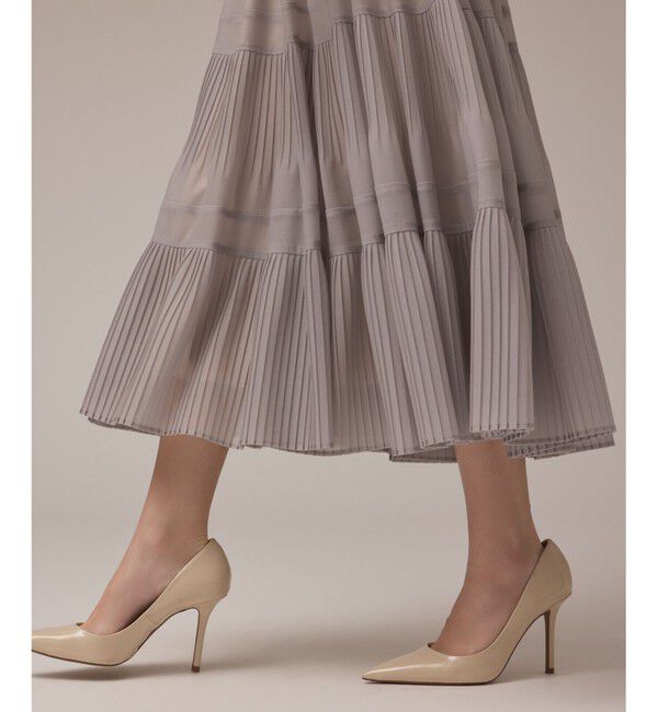 GRACE CONTINENTAL「プリーツティアードスカート」|スカート|