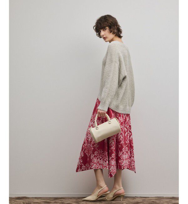 GRACE CONTINENTAL「オーナメントジャガードハンカチヘムスカート」|スカート|