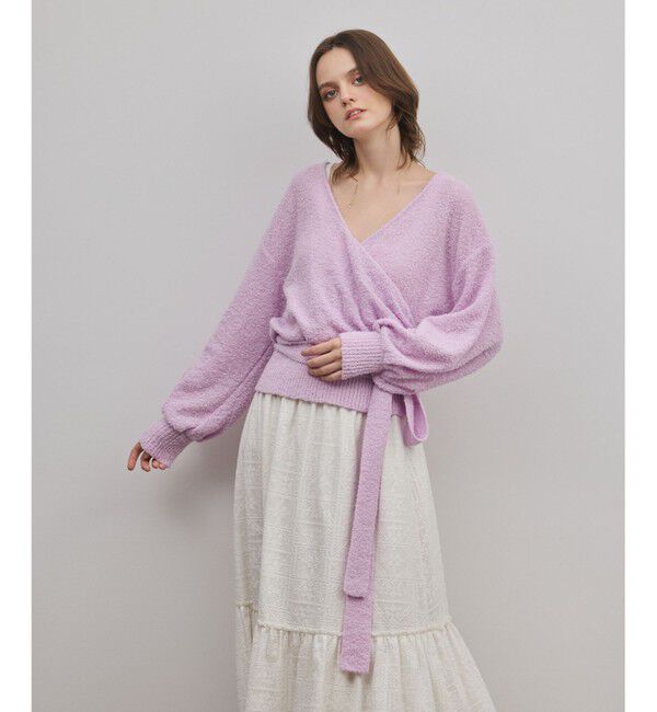 GRACE CONTINENTAL「カシュクールニットトップ」|ニット・セーター|