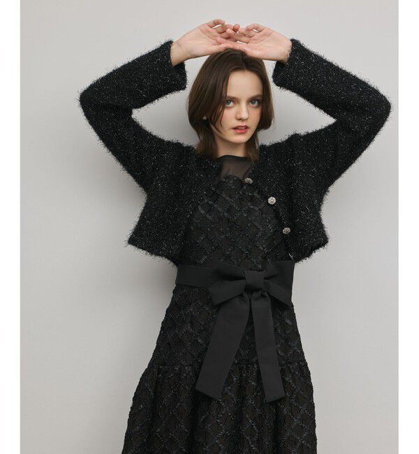 GRACE CONTINENTAL「フェザーショートボレロ」|ボレロ|