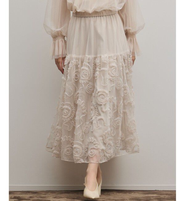 Diagram「刺繍チュールスカート」|スカート|