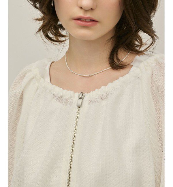 GRACE CONTINENTAL「カラミ2wayジャケット」|ノーカラージャケット|