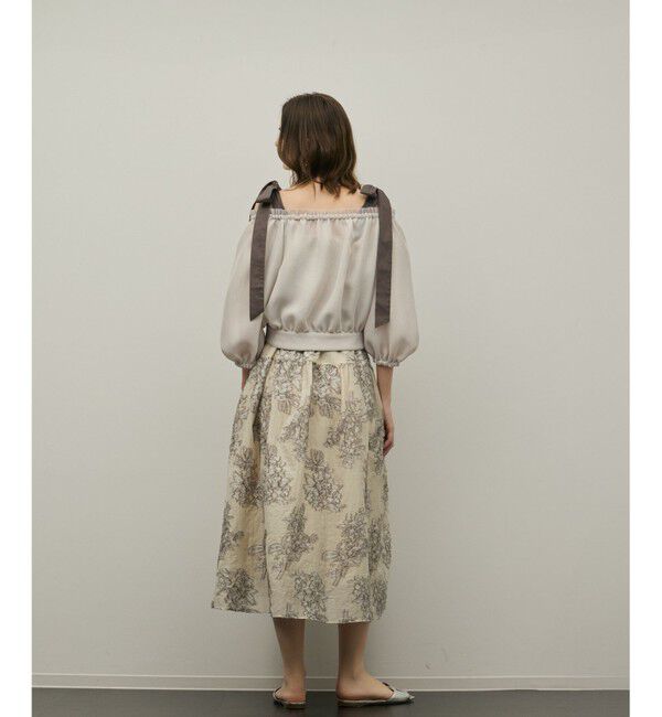 GRACE CONTINENTAL「カラミ2wayジャケット」|ノーカラージャケット|