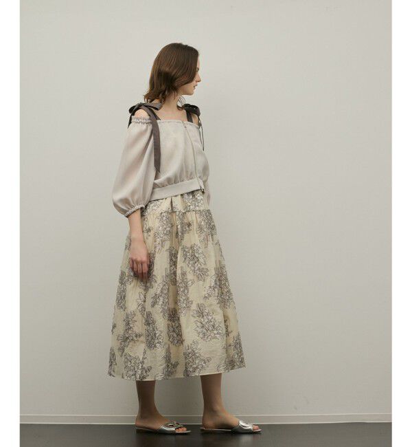 GRACE CONTINENTAL「カラミ2wayジャケット」|ノーカラージャケット|