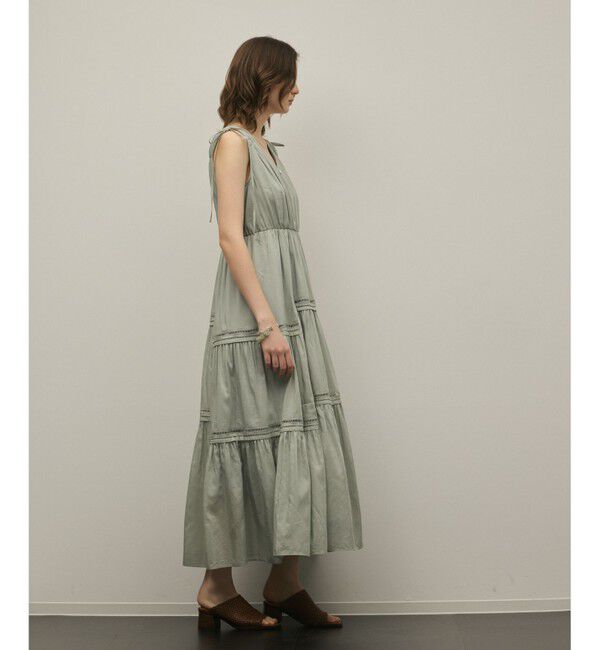 GRACE CONTINENTAL「コットンシルクティアードワンピース」|ワンピース|