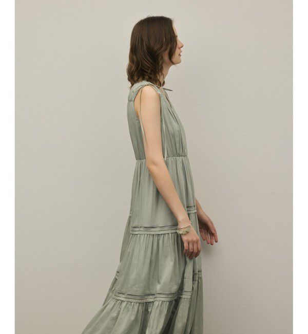 GRACE CONTINENTAL「コットンシルクティアードワンピース」|ワンピース|