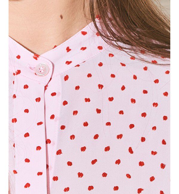 Grace Class「ドットジャガードボウタイブラウス」|シャツ・ブラウス|