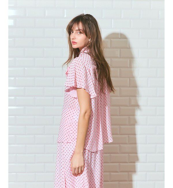 Grace Class「ドットジャガードボウタイブラウス」|シャツ・ブラウス|