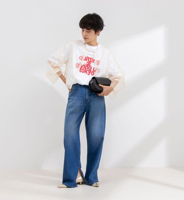 Rie Miller「ランタンスリーブシアー2WAYブラウス」|シャツ・ブラウス|