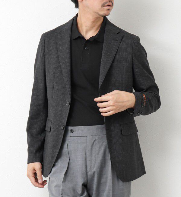 NOLLEY'S goodman「《ビジカジ対応》IMPORT FABRIC JACKET 25SS」|テーラードジャケット|チャコールグレー