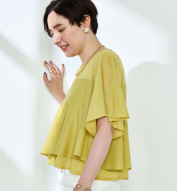 NOLLEY'S sophi「シアーティアードプルオーバーニット」|ニット・セーター|