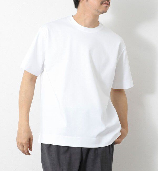 NOLLEY'S goodman「《ビジカジ対応》ハイゲージ シルケットポンチ ドレスCN T 25SS」|Tシャツ・カットソー|ホワイト