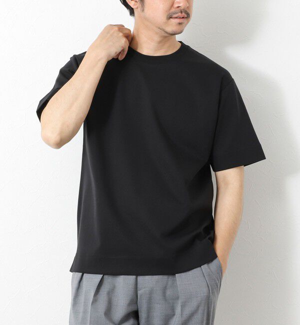 NOLLEY'S goodman「《ビジカジ対応》ハイゲージ シルケットポンチ ドレスCN T 25SS」|Tシャツ・カットソー|ブラック