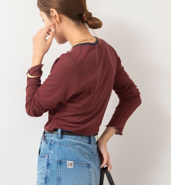 NOLLEY'S「ウォッシャブルシアーフライスロンT」|Tシャツ・カットソー|