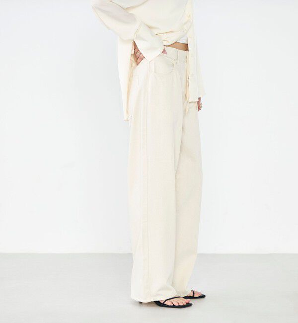 Rie Miller「【RM denim】リネン混ひも付きリラックスパンツ」|その他|