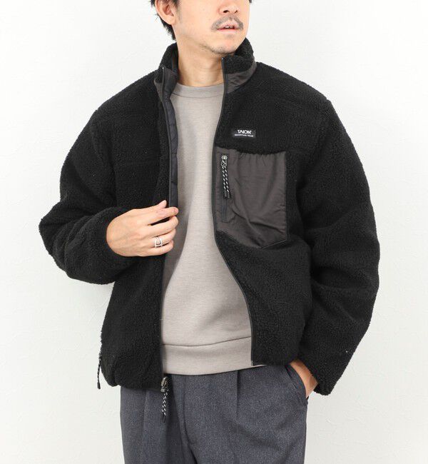 NOLLEY'S goodman「【TAION/タイオン】DOWN&times;BOA REVERSIBLE HI NECK JKT 25AW」|ダウン|ブラック