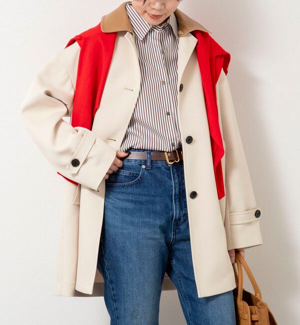 NOLLEY'S「ウォッシャブルトリプルクロス3WAYステンカラーコート」|ステンカラーコート|