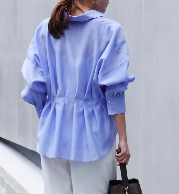 NOLLEY'S「ウォッシャブルパール釦スキッパータックブラウス」|シャツ・ブラウス|