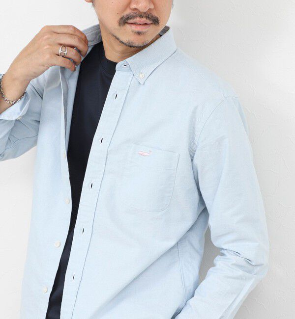 NOLLEY'S goodman「TRADITIONAL OX クジラBD オックス ボタンダウンシャツ 26SS」|シャツ・ブラウス|ライトブルー