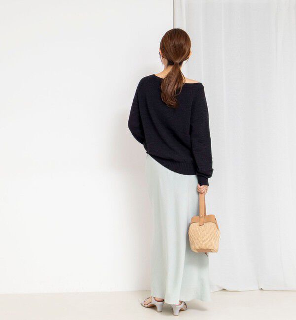 Rie Miller「《手洗い可能》ボートネックプルオーバーテープヤーン」|ニット・セーター|